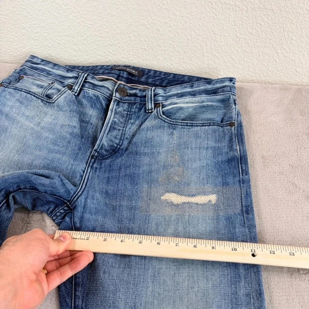 Banana Republic Premium‎ Patchwork Distressed Selvedge Jeans in Blue Men 34x34